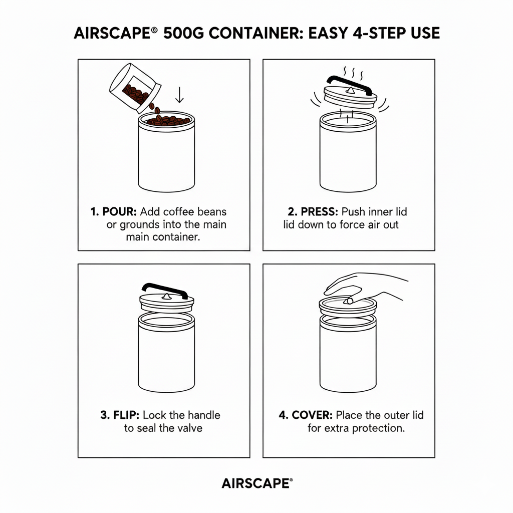 Airscape Canister White 500g