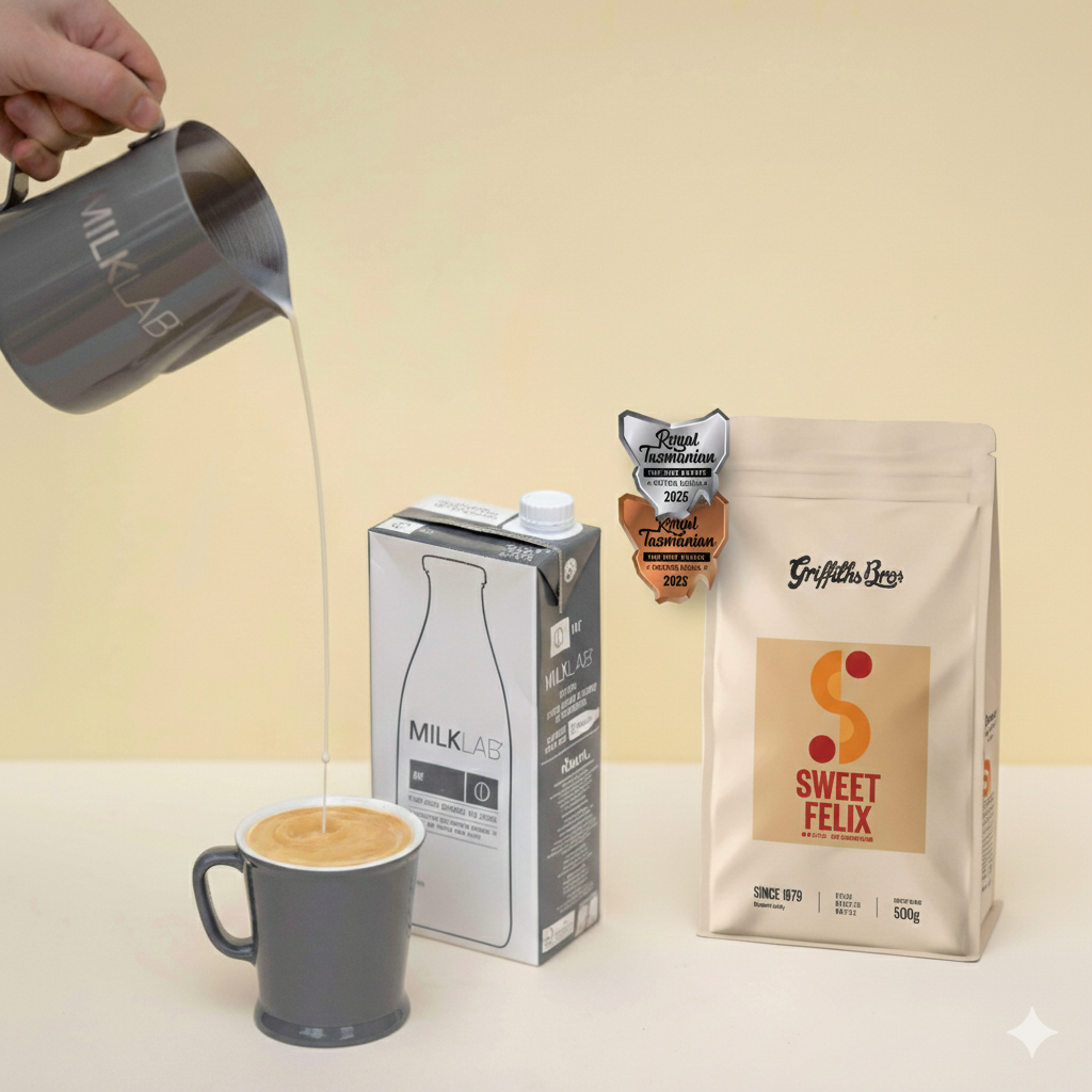 Griffiths Bros Coffee Award winning Alternative Oat Milk and Sweet Felix Blend