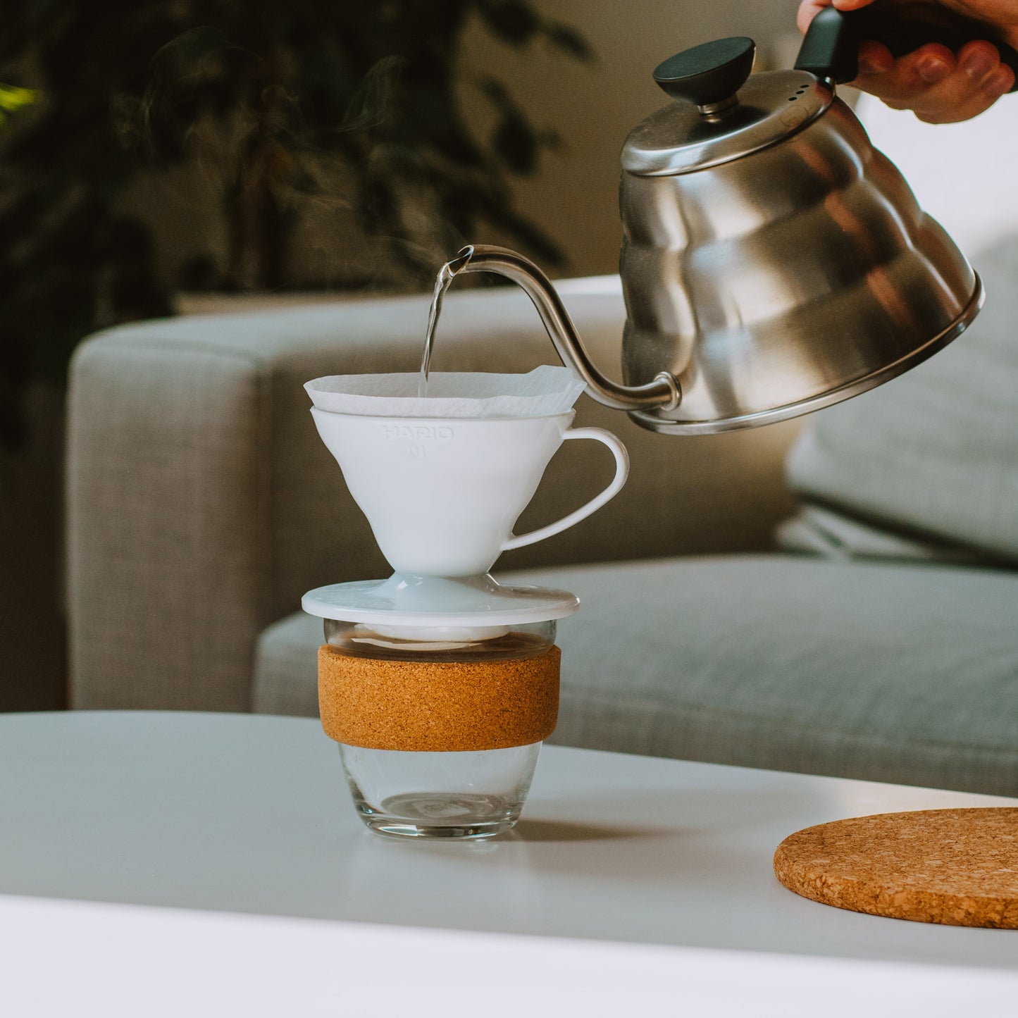 Griffiths Bros. Coffee Roasters Hario V60 Coffee Paper Filter and Dripper