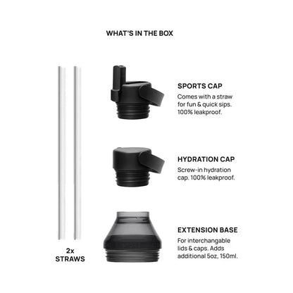 Sttoke Black Cup 8oz + Hydrate Extension