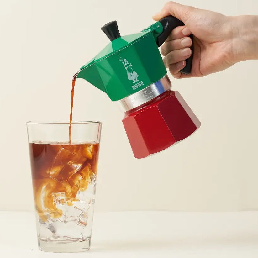 Bialetti Tri Colour Express Italia Moka Pot