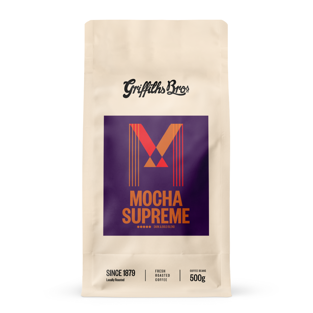 Griffiths Bros Coffee Roasters Mocha Supreme Blend Tasting Notes Dark Chocolate Earthy Roasted Nuts