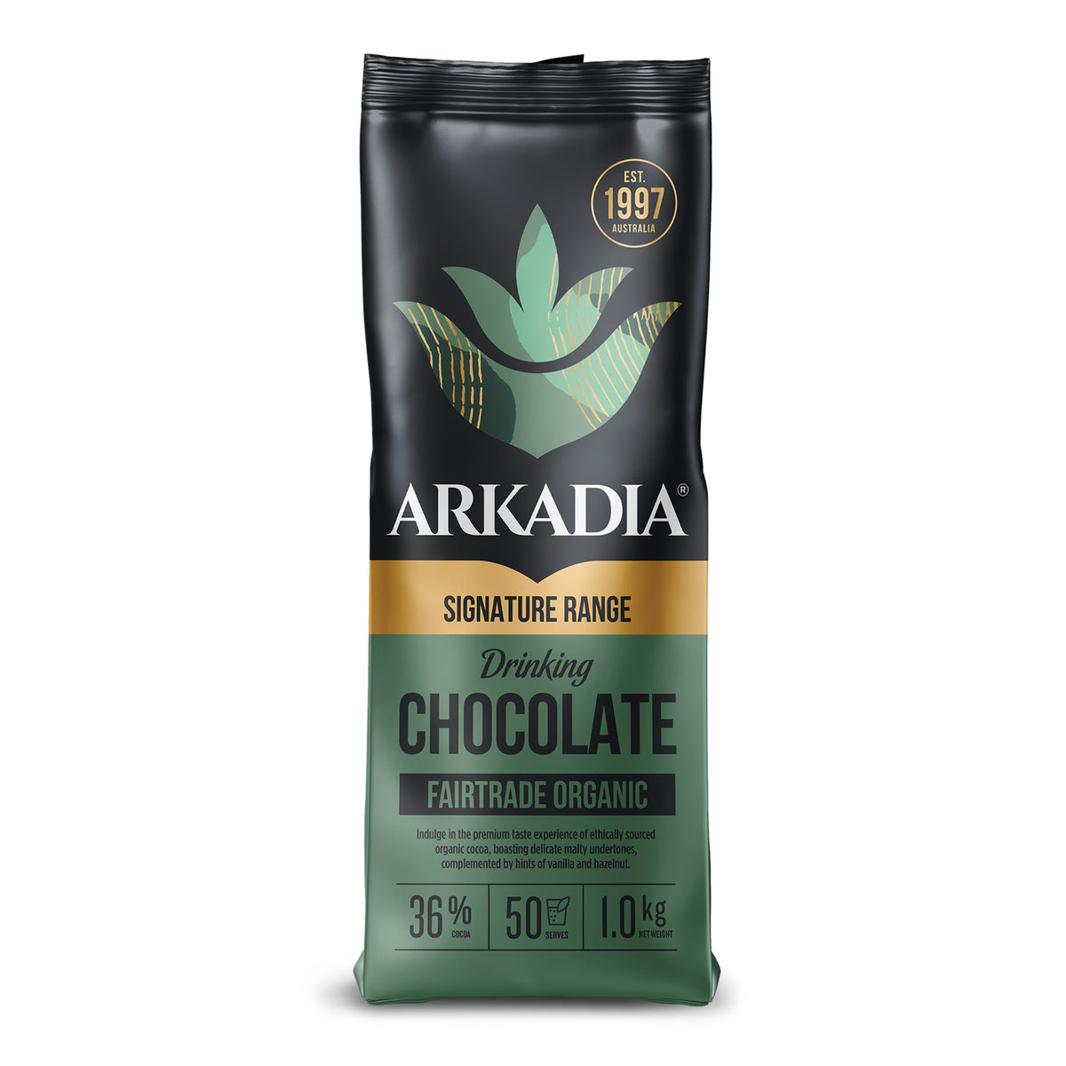 Arkadia Fairtrade Organic Drinking Chocolate 1kg