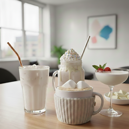 White Chocolate drinking chocolate. white chocolate shakes