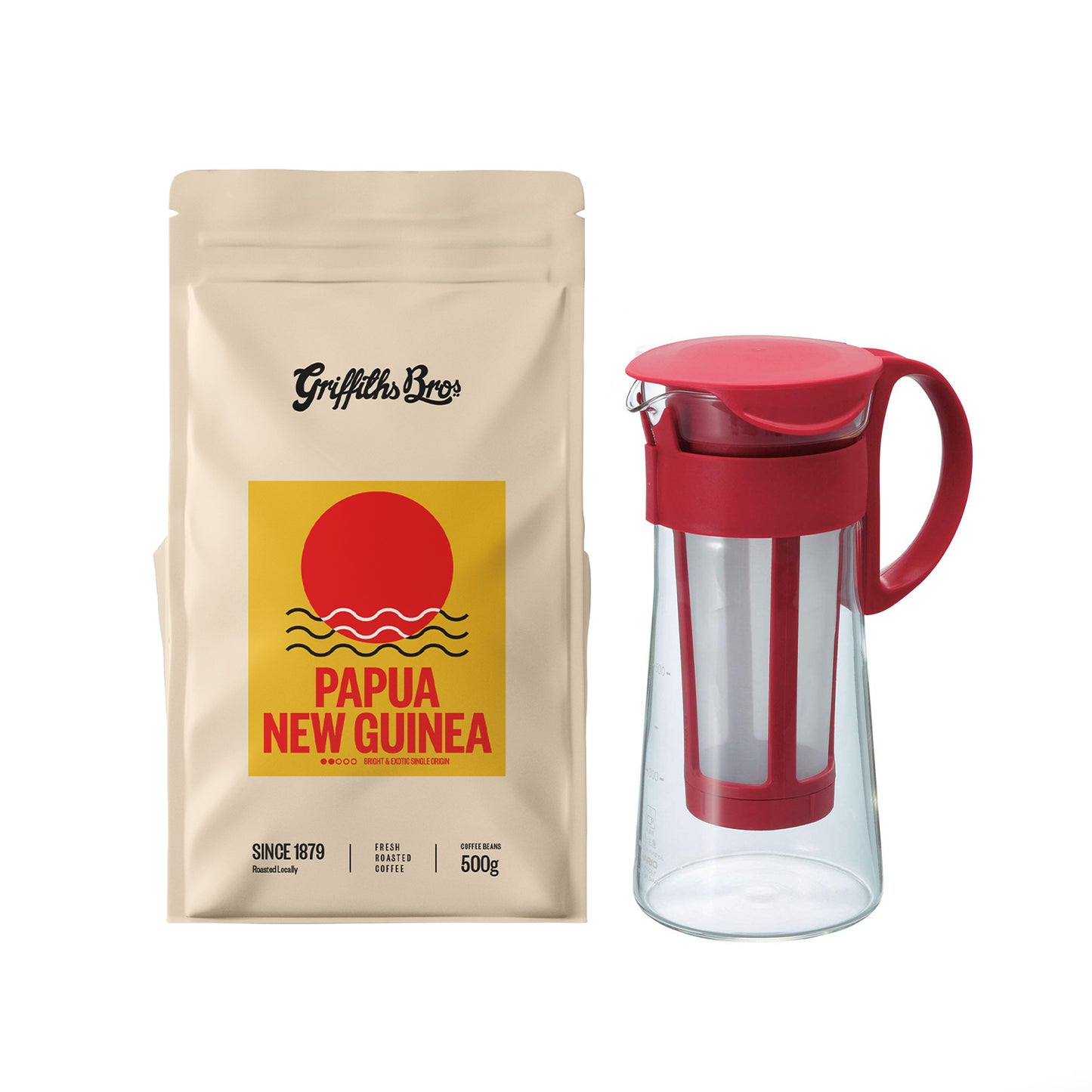 Griffiths Bros. Coffee Roasters Hario Chill Coffee Pot Starter Kit