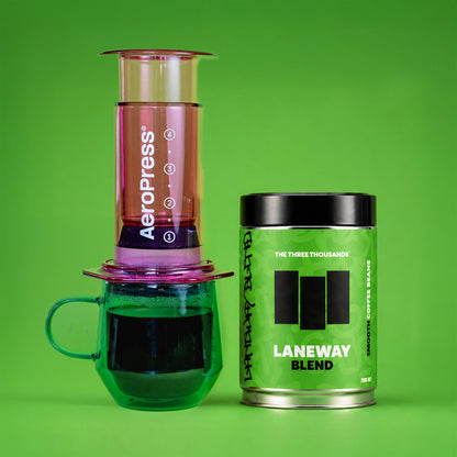 Griffiths Bros x The Three Thousands Laneway Coffee Aeropress Blend. Laneway Filter Coffee