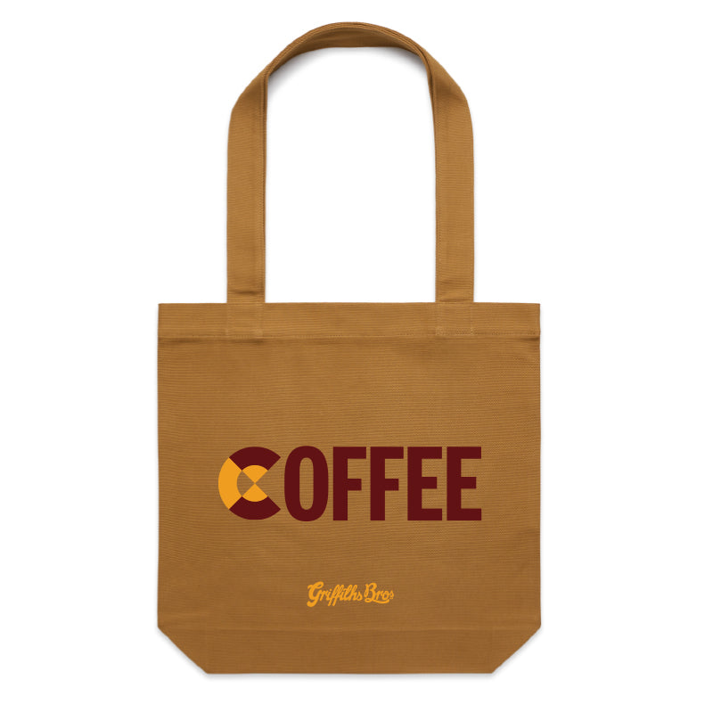 Caramel Coffee Tote– Griffiths Bros. Coffee Roasters
